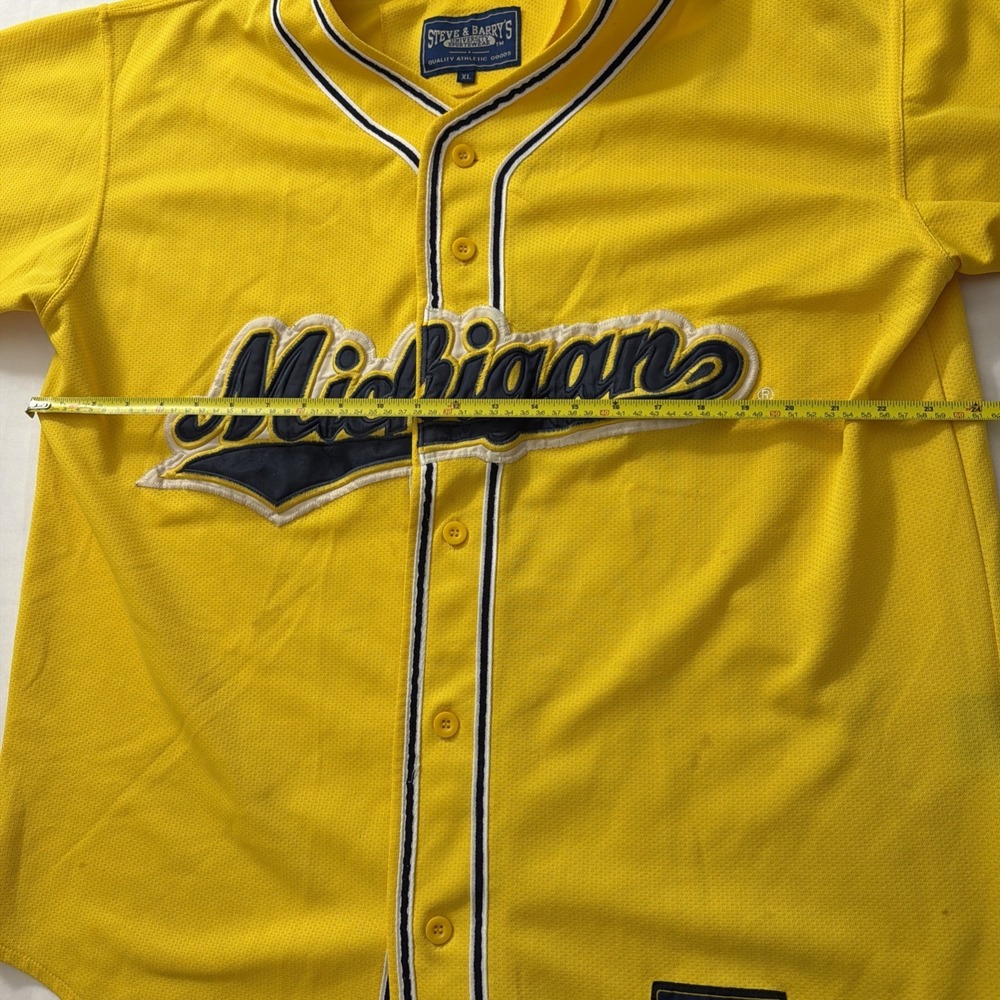 University of Michigan Steve & Barry's Baseball Jersey Extra Large XL Basketball - Picture 6 of 16